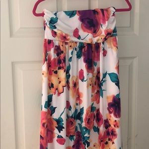 L floral tube maxi